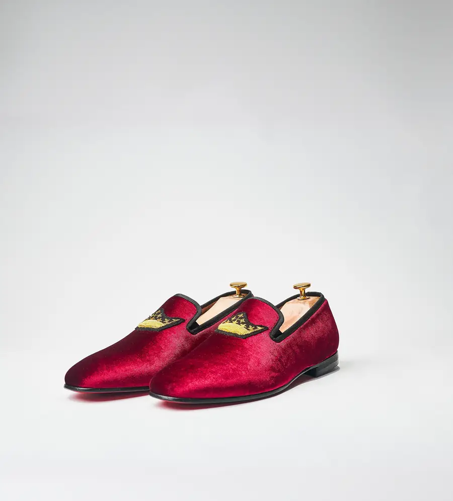 Burgundy Velvet Crown